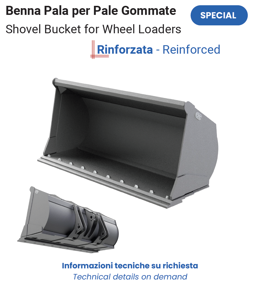Benna Pala Rinforzata Roccia per Pale Gommate Scheda